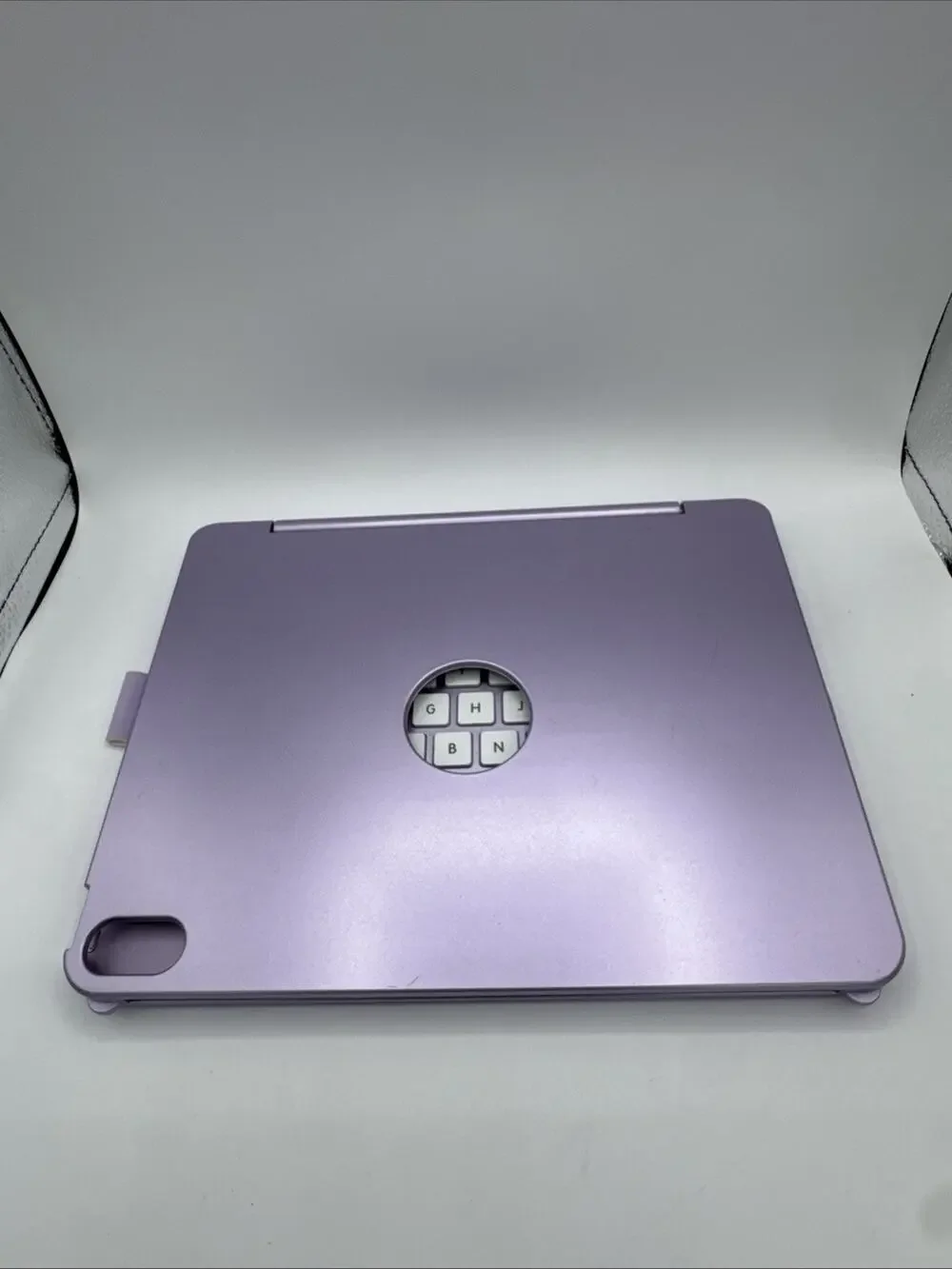 Bluetooth Keyboard Case for iPad Purple Wireless Smart Folio Cover